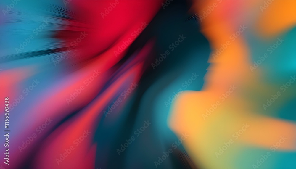 Graphic Silhouettes with Motion Blur Effect