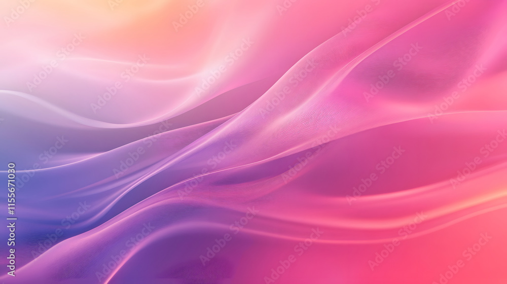 Fototapeta premium Abstract Pink and Purple Wave Background Design
