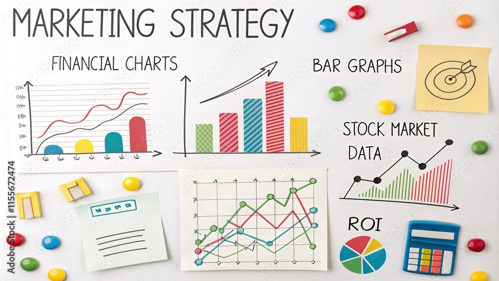 Colorful Business Infographic with Data Charts, ROI, and Marketing Tools V1 Colorful Business Infographic with Data Charts, ROI, and Marketing Tools V1