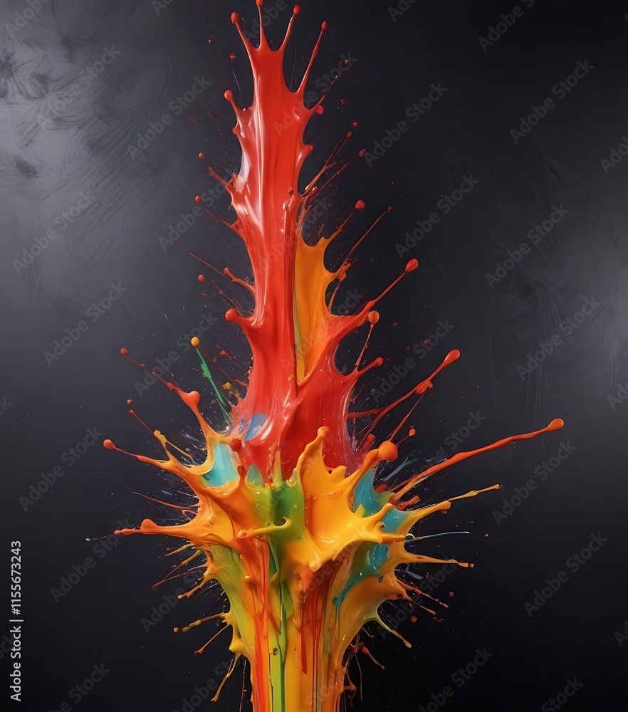 Paint splash on wall Paint splash on wall