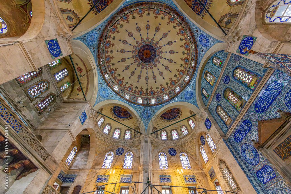 Sokollu Mehmed Pasha Mosque is a 16th C Ottoman mosque, designed by the architect Mimar Sinan and noted for the fine quality of the Iznik tiles on the walls