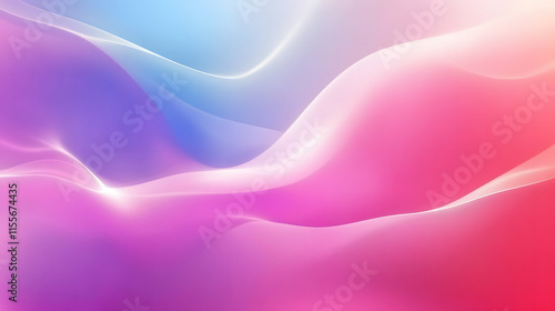 Wallpaper Mural Abstract Pink Blue Wave Gradient Background Torontodigital.ca