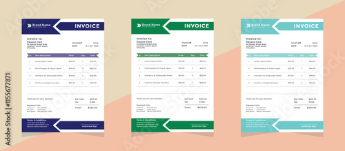 Professional Corporate Invoice Template 03