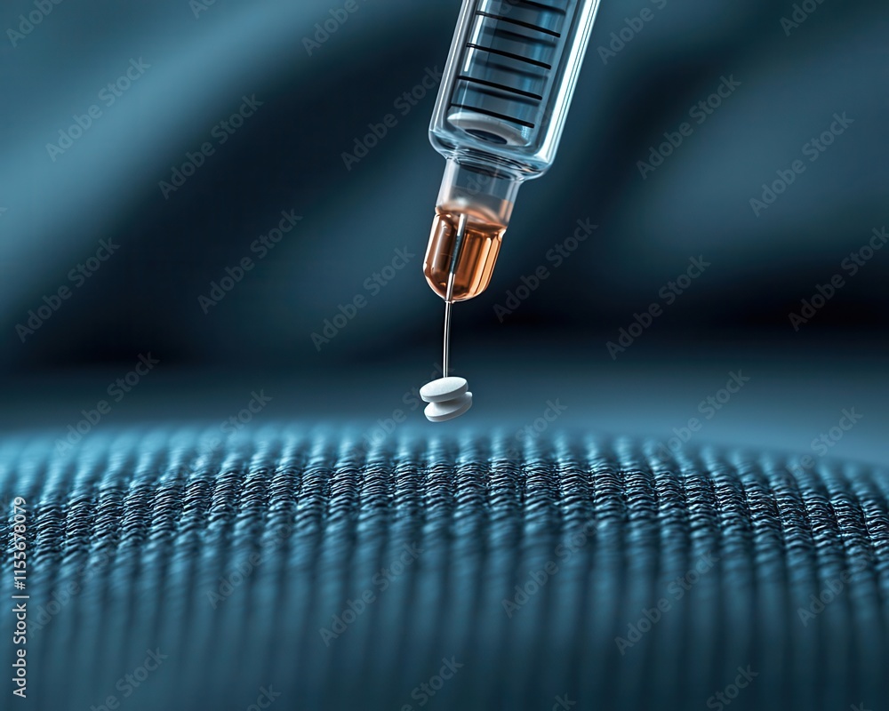 Macro shot of an intelligent drug delivery patch, releasing medication based on body temperature Macro shot of an intelligent drug delivery patch, releasing medication based on body temperature