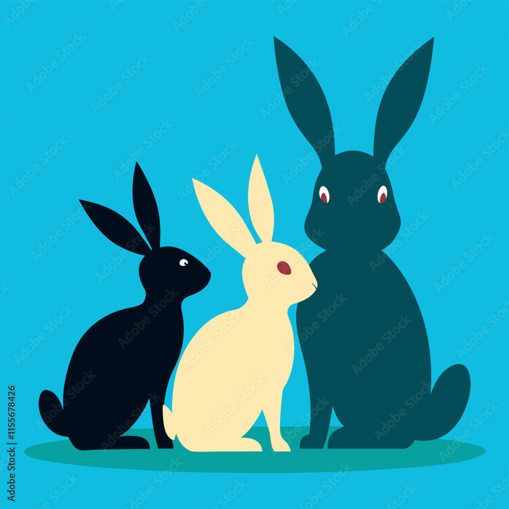 easter bunny in grass