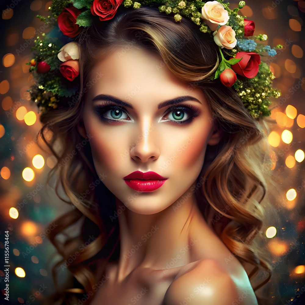 Fototapeta premium photo shoot beauty effect