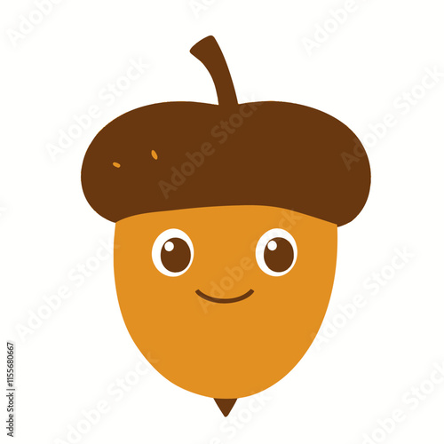 Happy Acorn Face