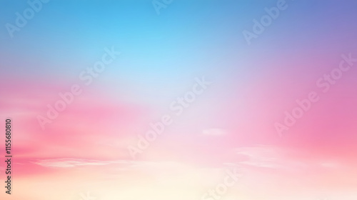 Pastel Sky Cloudscape Soft Hues Dreamlike Scene