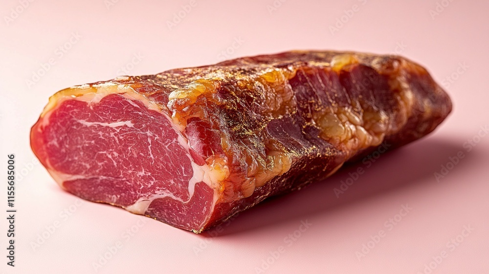 Ham meat on a solid background. Ham meat on a solid background.