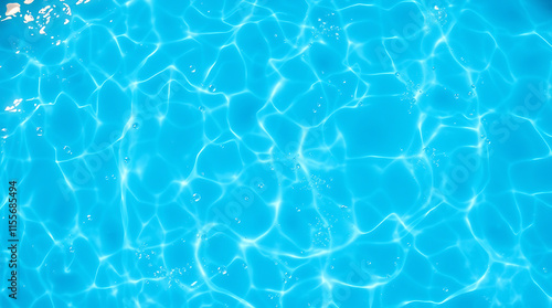 transparent Blue Water with Ripples, Splashes, Bubbles, and Sunlit Waves – Abstract Summer Banner Background, water texture, abstract background, copy space