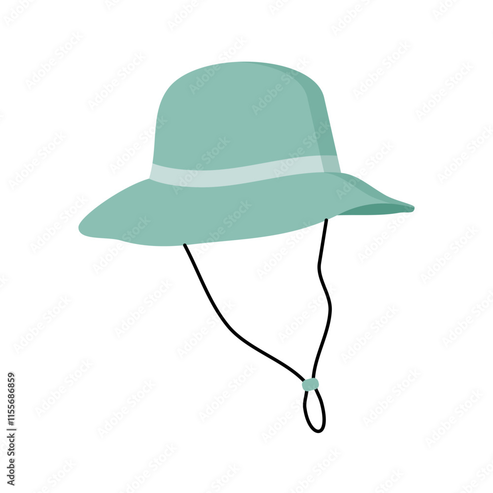 Seafoam green sun hat with chin strap Seafoam green sun hat with chin strap