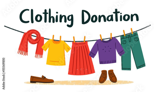 Clothing Donation Illustration