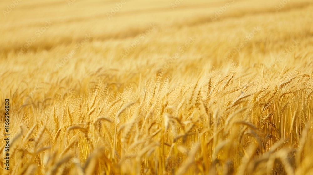 A vast field of golden wheat swaying in the breeze. A vast field of golden wheat swaying in the breeze.