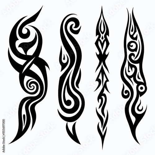 Black Tribal Tattoo Designs