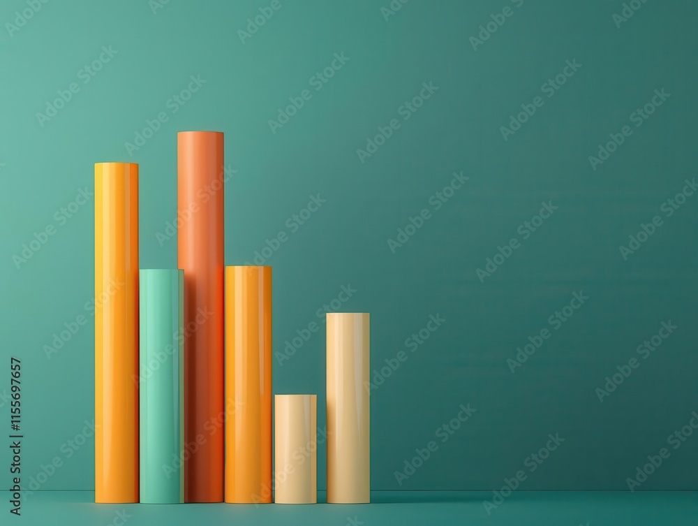 Digital bar graph showing index fund returns compared to market benchmarks, investment analysis, financial stability Digital bar graph showing index fund returns compared to market benchmarks, investment analysis, financial stability