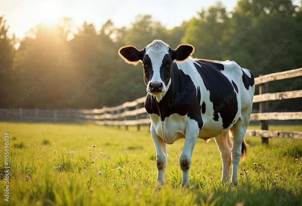 cow in the field