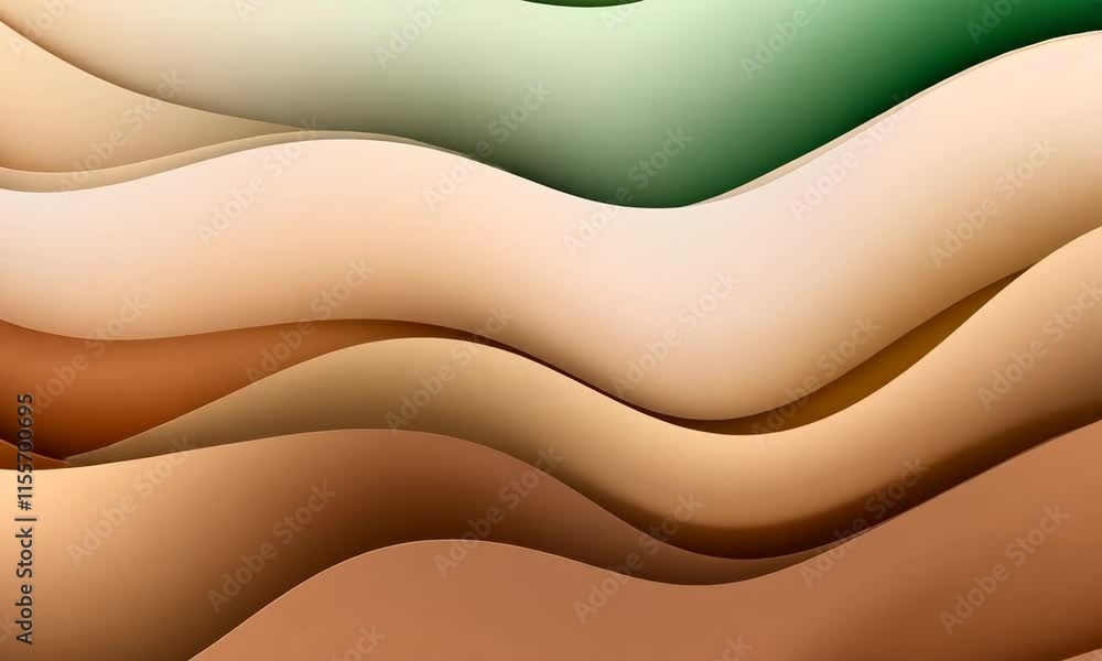 Abstract wavy brown and beige background. Abstract wavy brown and beige background.