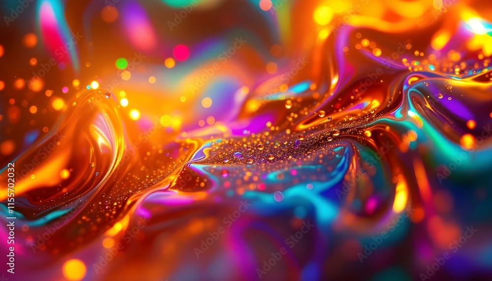 Vibrant Colorful Abstract Composition
