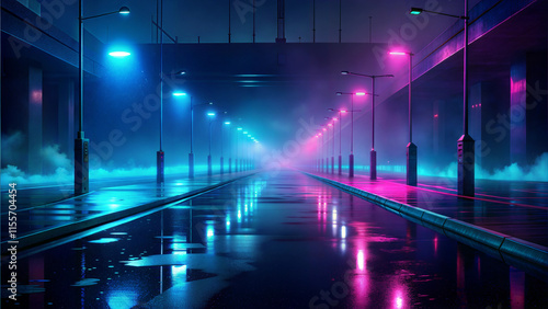 trails in the night