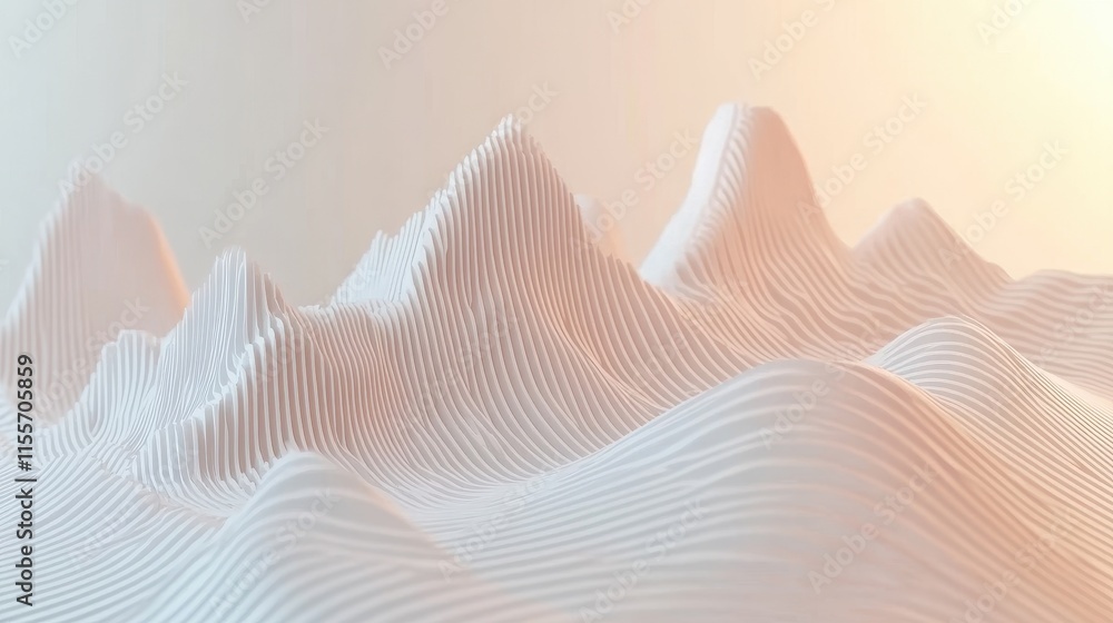 Abstract Waves and Mountain Textures in Soft Tones Abstract Waves and Mountain Textures in Soft Tones