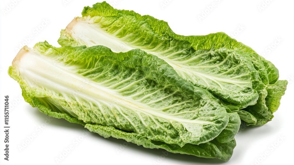 Fresh Romaine Lettuce: Green Leaves, Healthy Food Fresh Romaine Lettuce: Green Leaves, Healthy Food