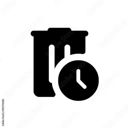 Trash with Clock Icon
