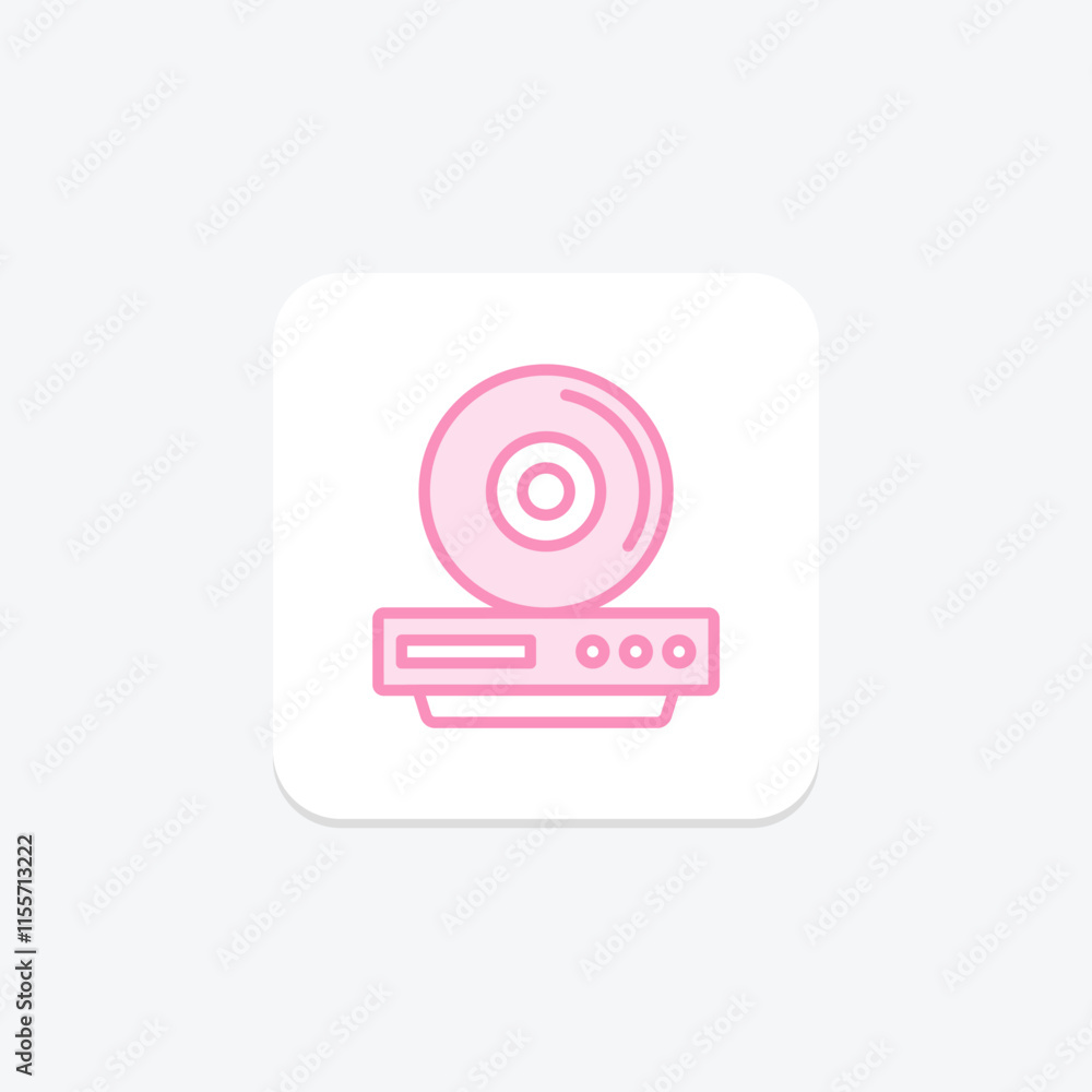 Dvd Case duotone line icon , vector, pixel perfect, illustrator file Dvd Case duotone line icon , vector, pixel perfect, illustrator file