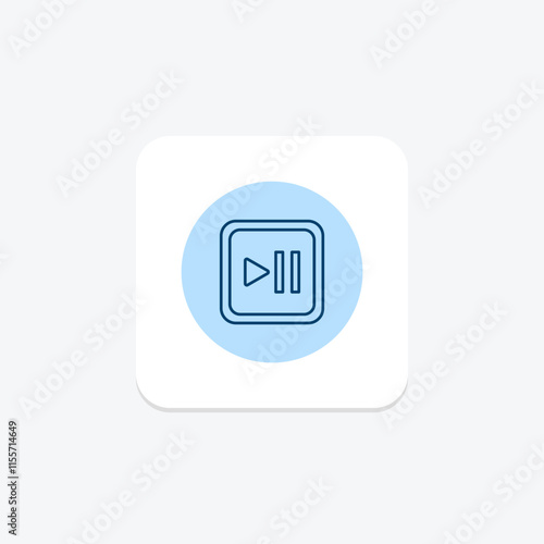 Pause Button pentaglow , vector, pixel perfect, illustrator file