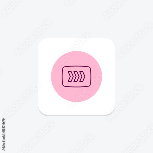 Fast Forward Button pentaglow , vector, pixel perfect, illustrator file