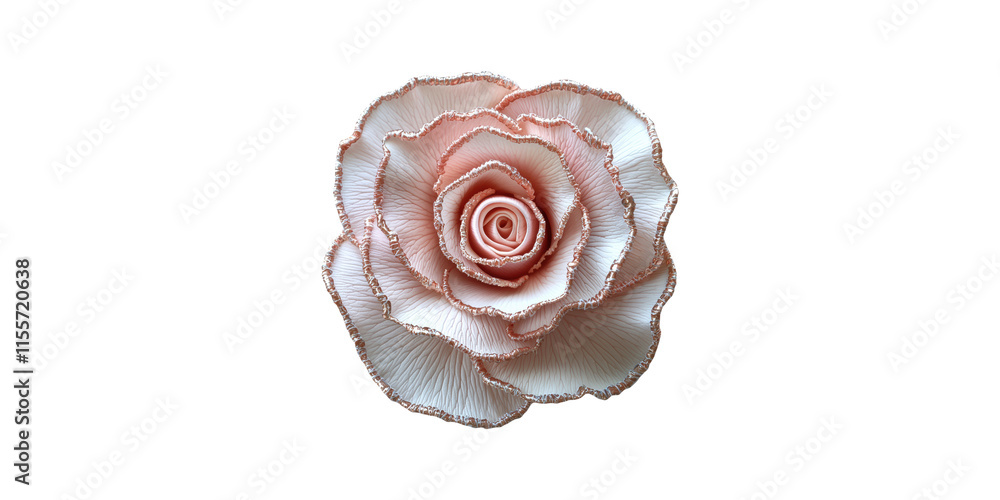 Delicate pink rose flower isolated on transparent background Delicate pink rose flower isolated on transparent background