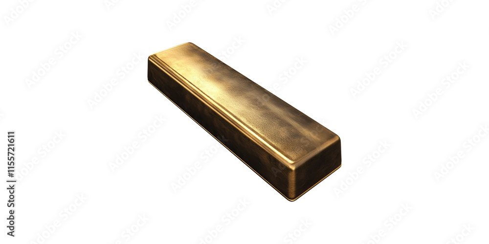 Gold Bar 3D Isolated on Transparent Background Gold Bar 3D Isolated on Transparent Background