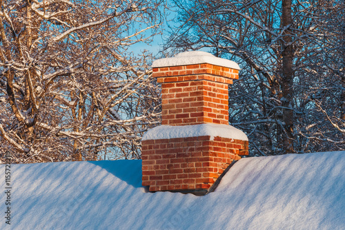 brick stone chimney