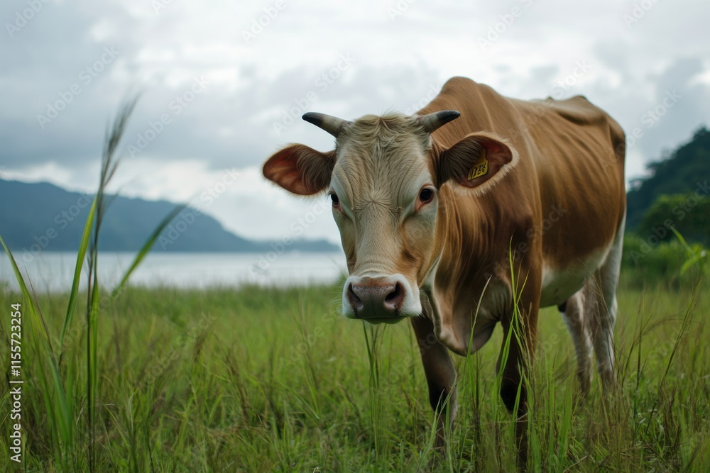 Community gathers to find a special cow for ritual sacrifice in rural setting. Generative AI Community gathers to find a special cow for ritual sacrifice in rural setting. Generative AI