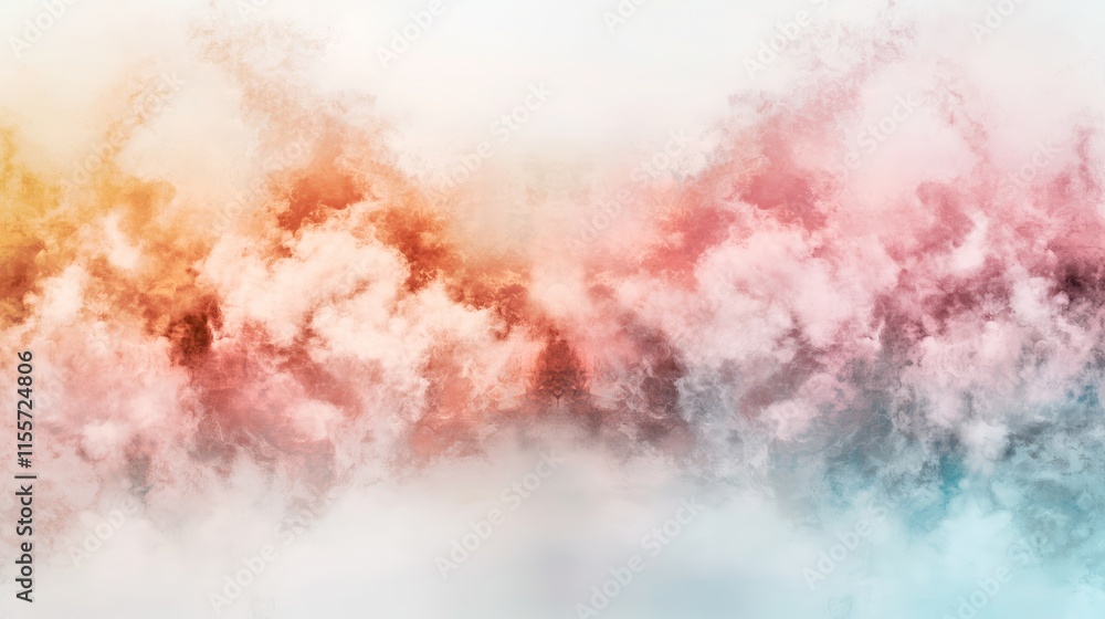 Fototapeta premium Soft Colorful Abstract Background with Ethereal Cloudy Patterns