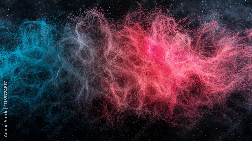 Obraz premium Ethereal Abstract Background of Colorful Swirling Light Forms