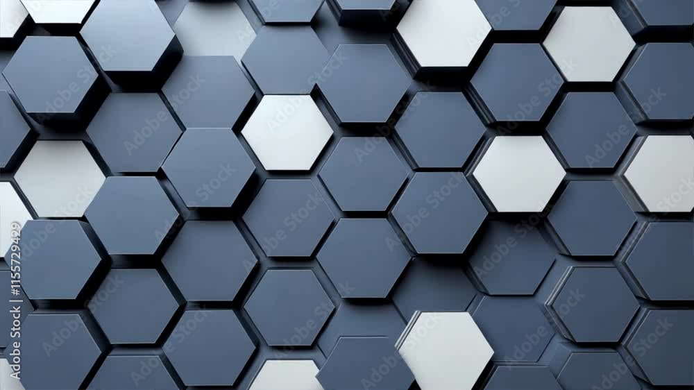 Seamless metallic hexagonal grid pattern vector backdrop with a blue honeycomb texture Seamless metallic hexagonal grid pattern vector backdrop with a blue honeycomb texture