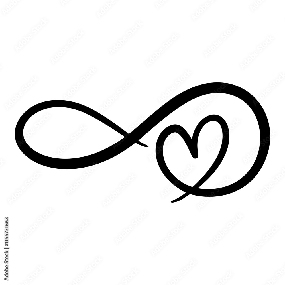 Elegant heart silhouette in vector format for scrapbooking, greeting cards, and decor Elegant heart silhouette in vector format for scrapbooking, greeting cards, and decor