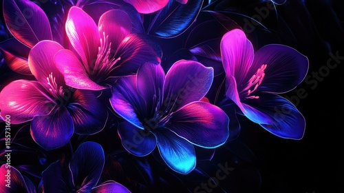 Neon Floral Arrangement