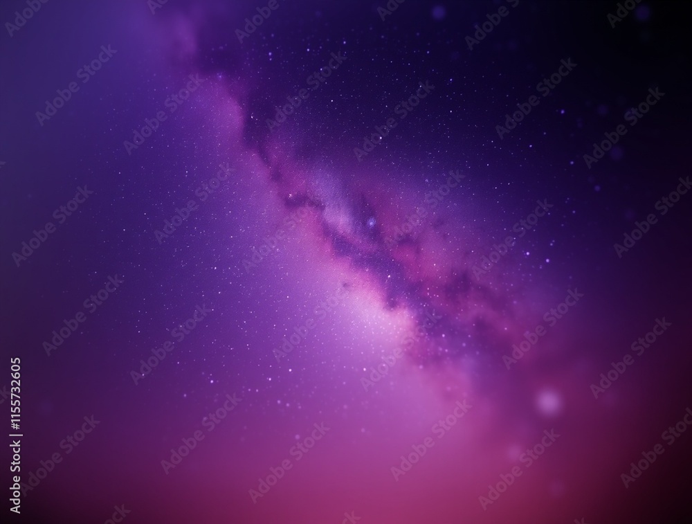 Obraz premium Milky Way Purple Night Sky and Stars smooth textured background