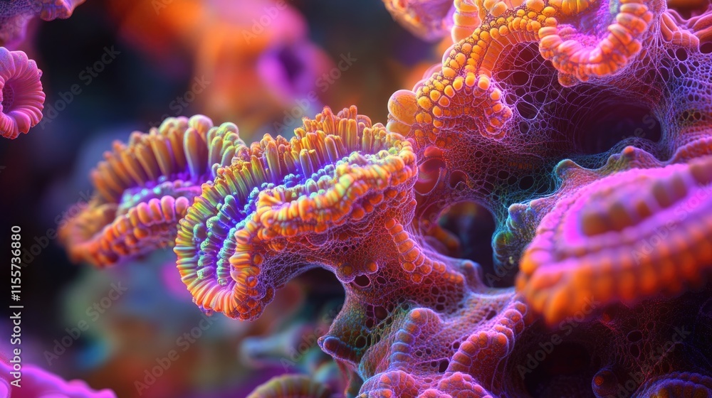 Obraz premium Abstract Colorful Organic Structure