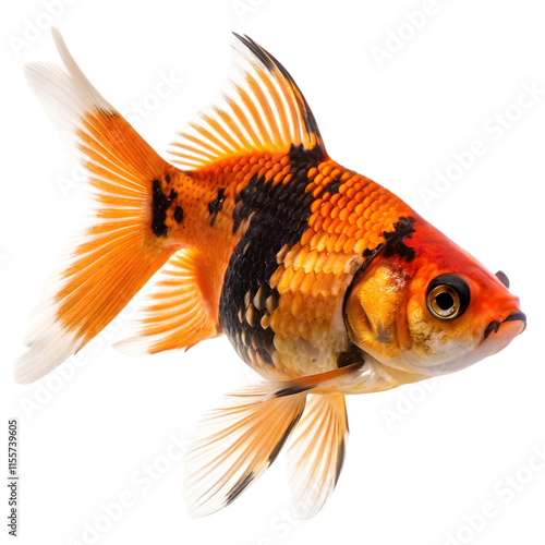 goldfish isolated on white