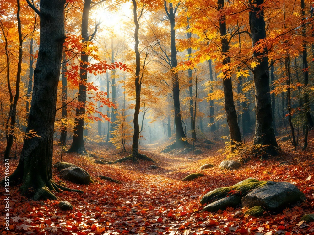 Fototapeta premium autumn in the forest