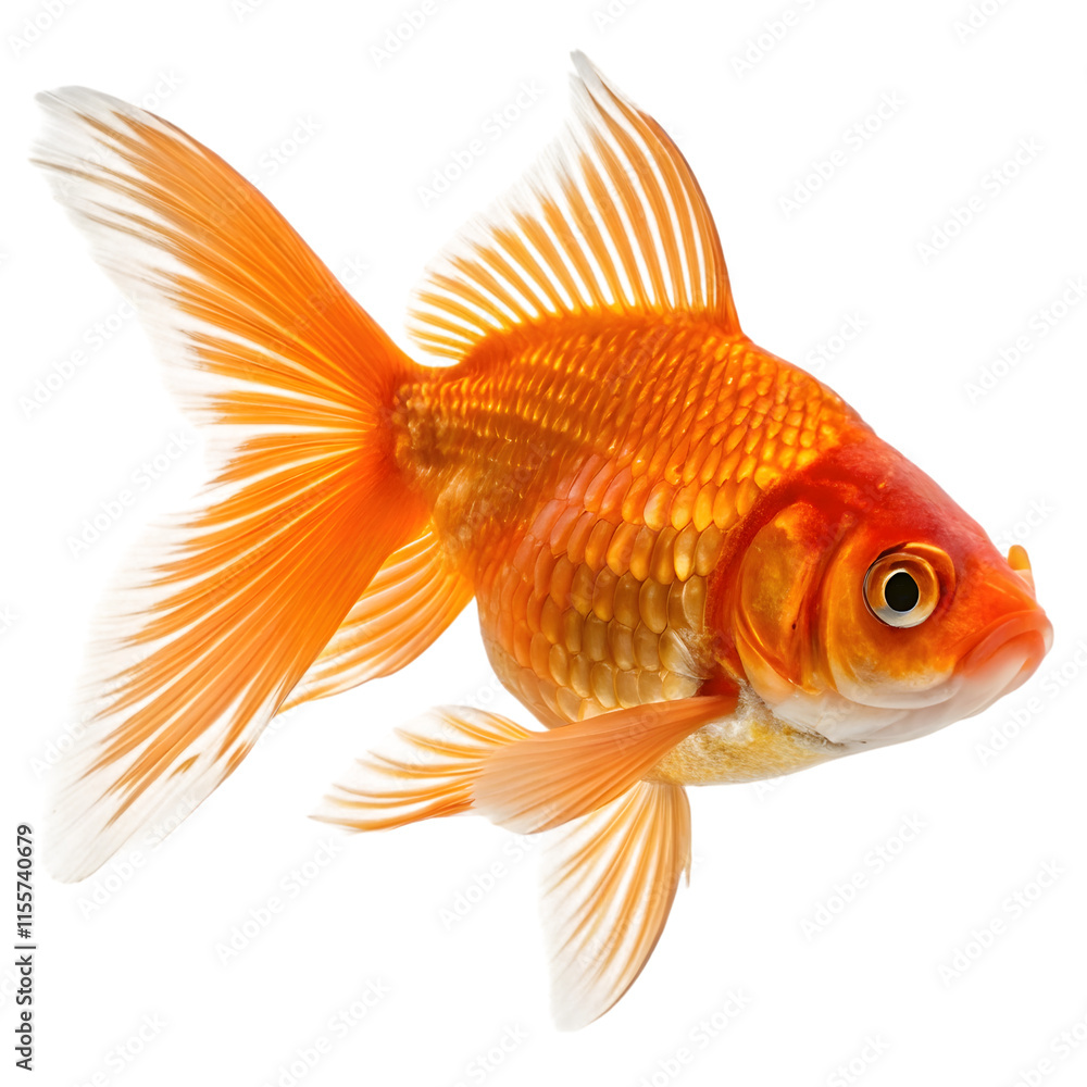 Fototapeta premium goldfish isolated
