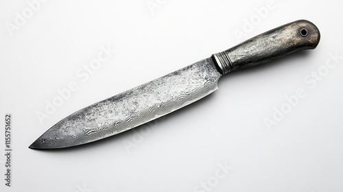 Wallpaper Mural Forged Damascus Steel Knife: A Masterpiece of Handcrafted Elegance Torontodigital.ca