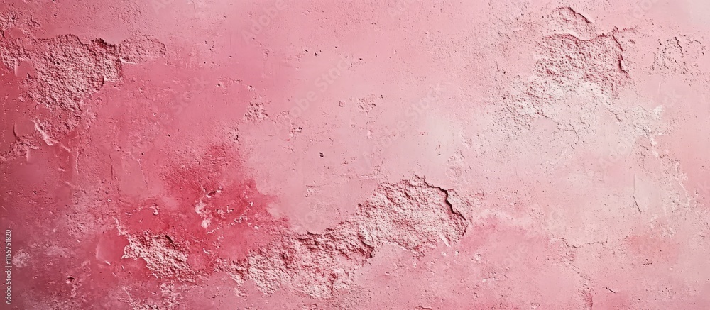 Fototapeta premium Textured pink cement wall showcasing subtle imperfections ideal for modern design and versatile creative backgrounds