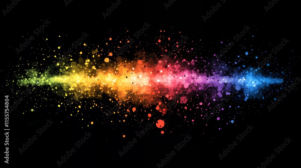 Rainbow Spectrum Burst: A vibrant digital art piece showcasing a rainbow colored explosion of light Rainbow Spectrum Burst: A vibrant digital art piece showcasing a rainbow colored explosion of light