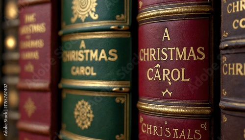 Classic Christmas Books Close-Up