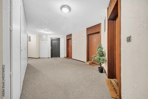 corridor in hotel room