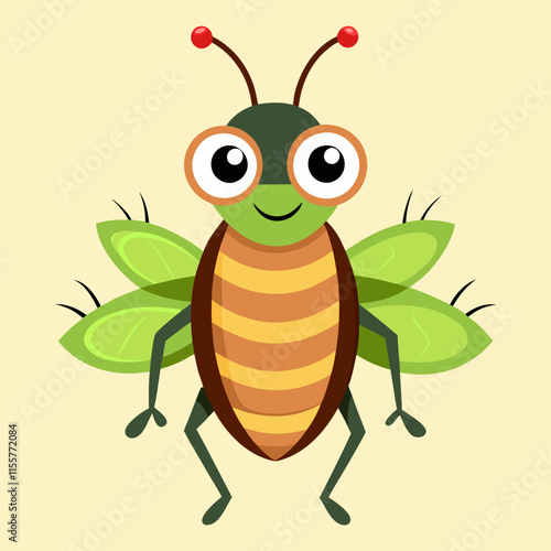 illustration of cartoon bug