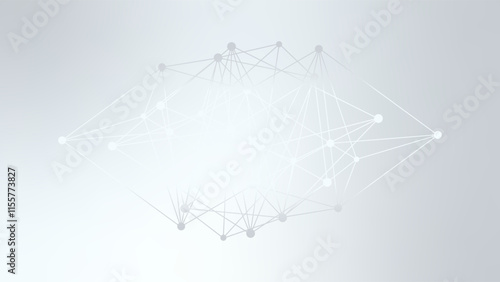 Abstract low poly vector background. White gray gradient network pattern. Triangle illustration for decoration, web design, decoration